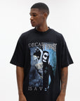 Vetements T-Shirt Cof Cut-Up Oversized Black