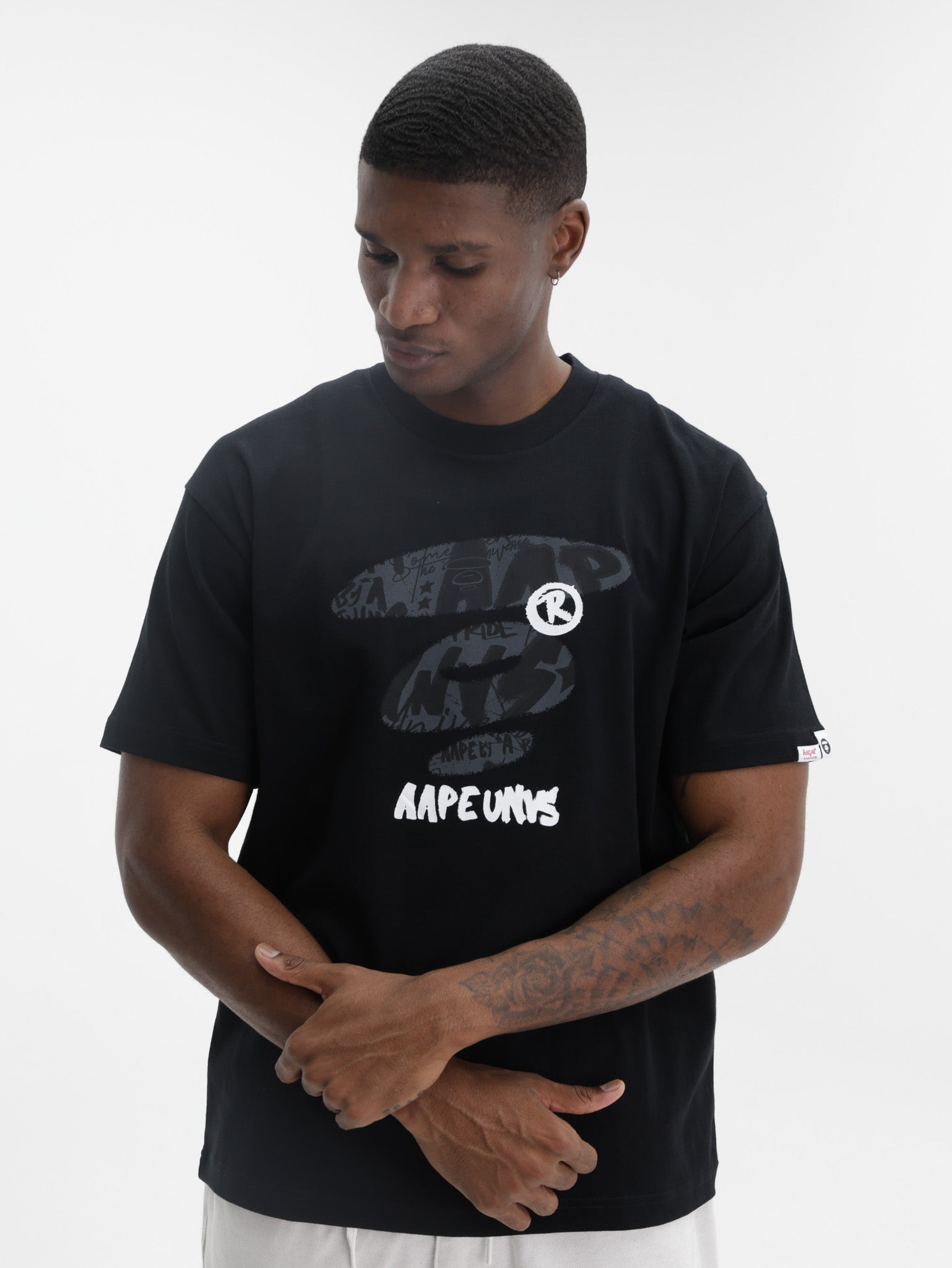 Aape T-Shirt Theme Main Black - AL Capone Premium