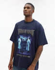 Vetements T-Shirt Cof Vampire Cult Oversized Navy