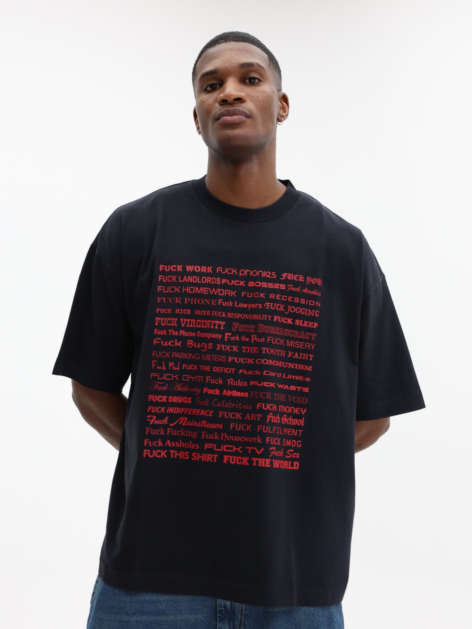 Vetements T-Shirt Fuck Regular Black - AL Capone Premium