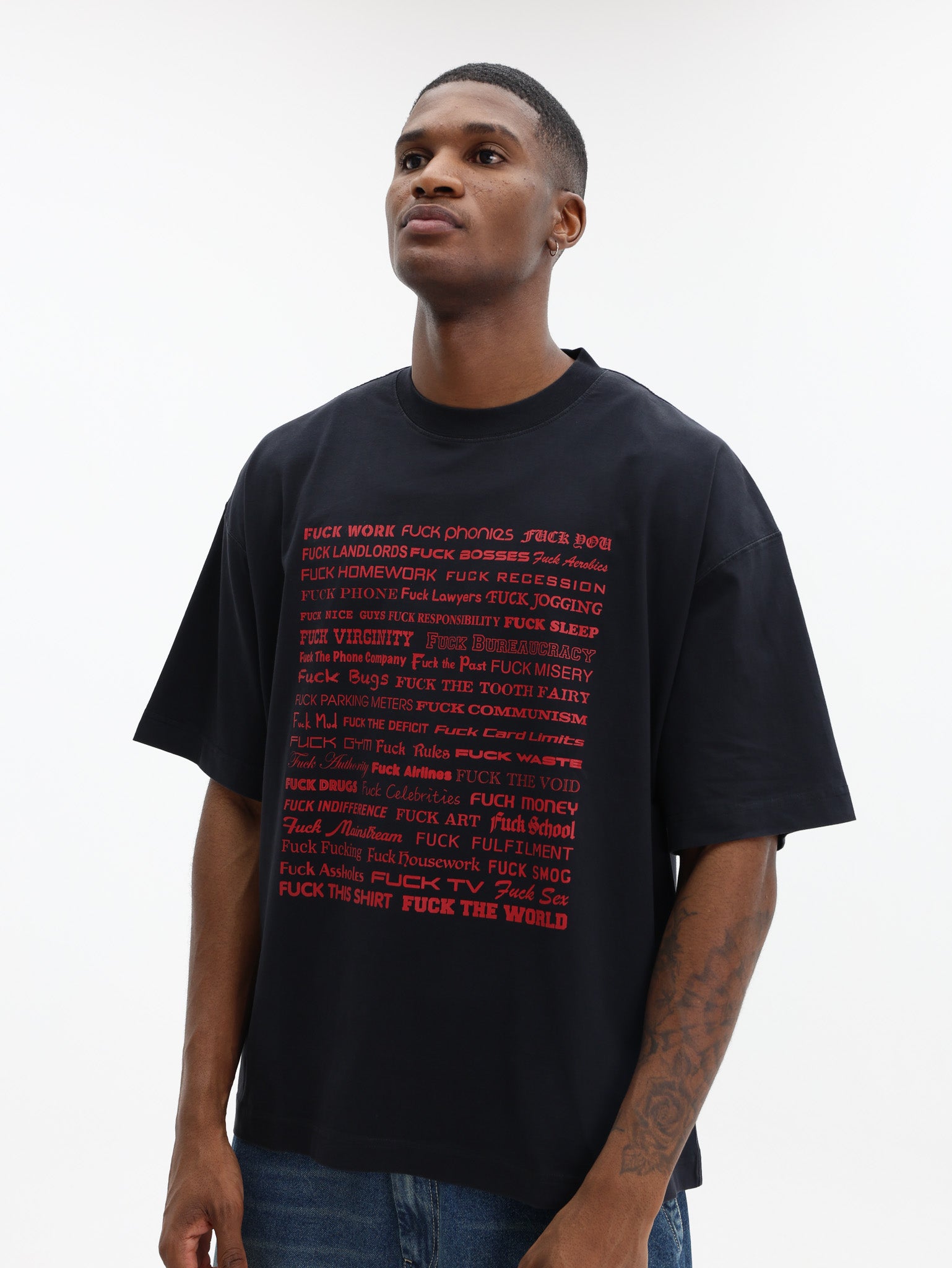Vetements T-Shirt Fuck Regular Black - AL Capone Premium