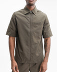 Givenchy Shirt Zipped Ss Collared Brown