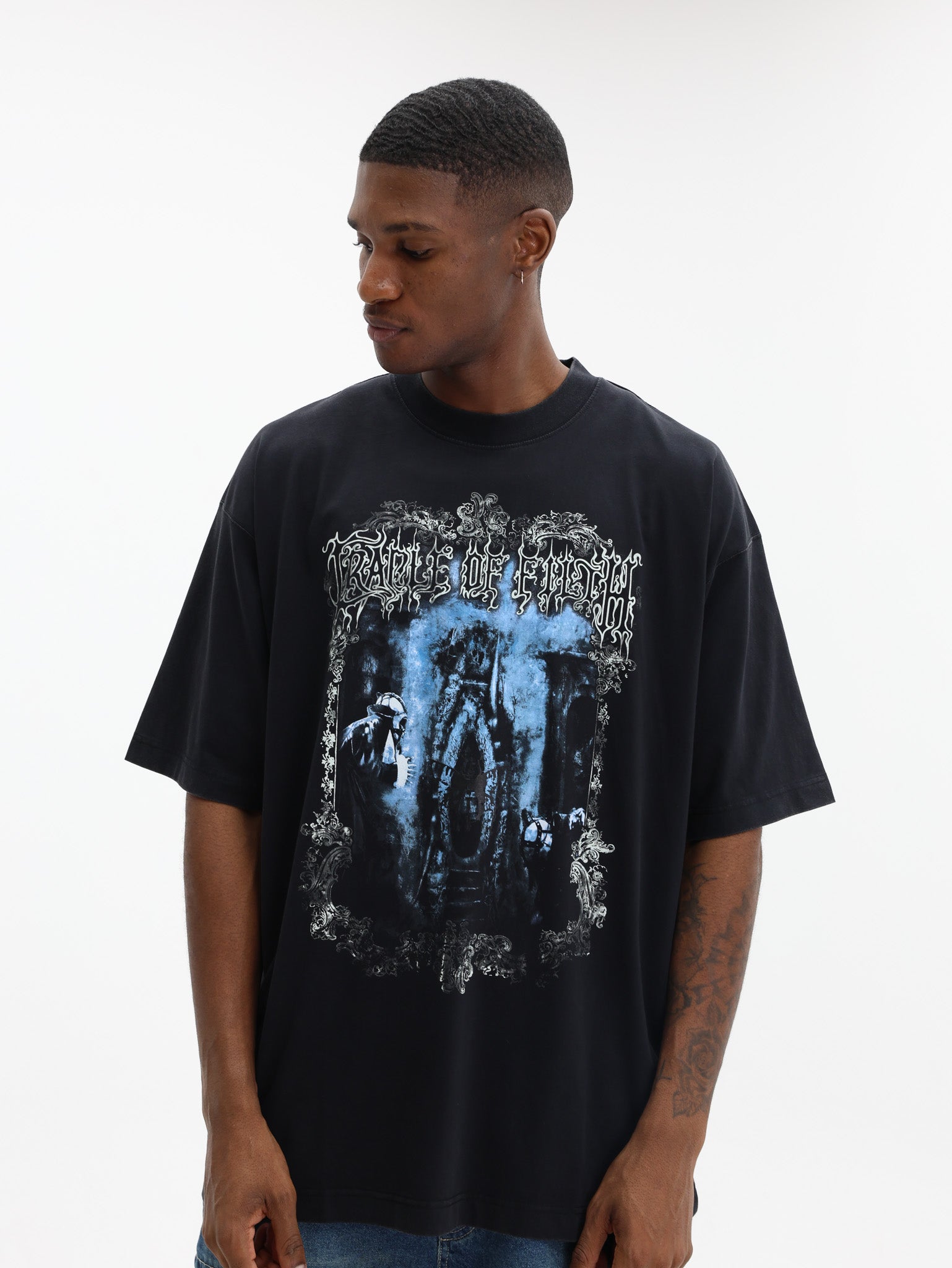 Vetements T-Shirt Cof Butterfly Oversized Black - AL Capone Premium