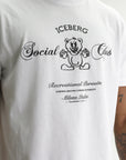 Iceberg T-Shirt Social Club Print White