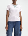 Givenchy T-Shirt Black Logo Emroidery Pink