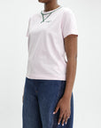 Givenchy T-Shirt Black Logo Emroidery Pink