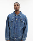 Vetements Jacket Upside Down Denim Blue
