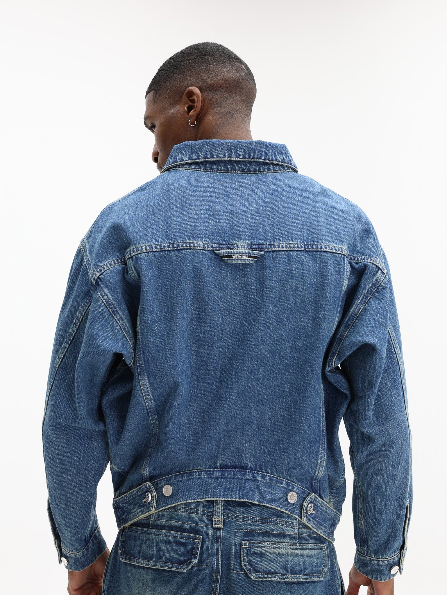 Vetements Jacket Upside Down Denim Blue - AL Capone Premium