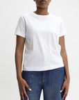Givenchy T-Shirt Pink Logo Embroidery White