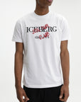 Iceberg T-Shirt Since 1874 Print Crew White