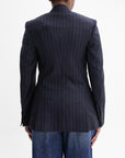 Givenchy Jacket Pinstripe Oversized Navy