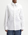 Givenchy Shirt Ls Flower Logo White