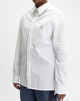 Givenchy Shirt Ls Flower Logo White