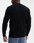 Iceberg Sweater All Over Print Crew Black