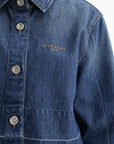 Givenchy Denim Jacket Denim Cropped Blue