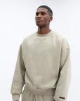 Essentials Classic Fit Fleece Crewneck Abbey Stone