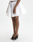 Givenchy Mini Skirt Short Ruffled White