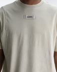 Iceberg T-Shirt Chest Logo Tag Crew Cream
