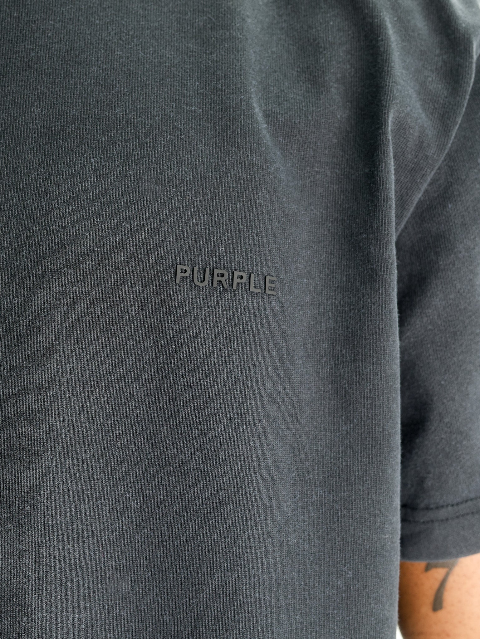 Purple T-Shirt Oversize Black-AL Capone Premium