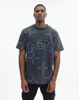 Purple T-Shirt Textured Black