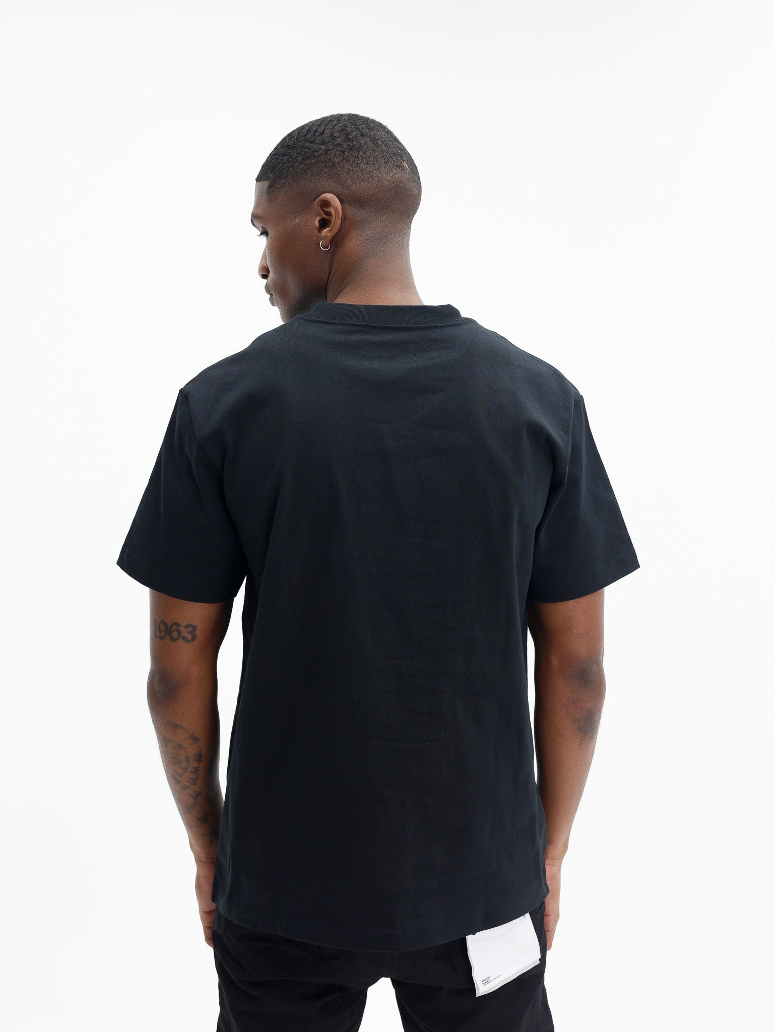 Purple T-Shirt Logo Black-AL Capone Premium