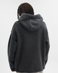 Jw Anderson Hoodie Zipped Anchor Charcoal