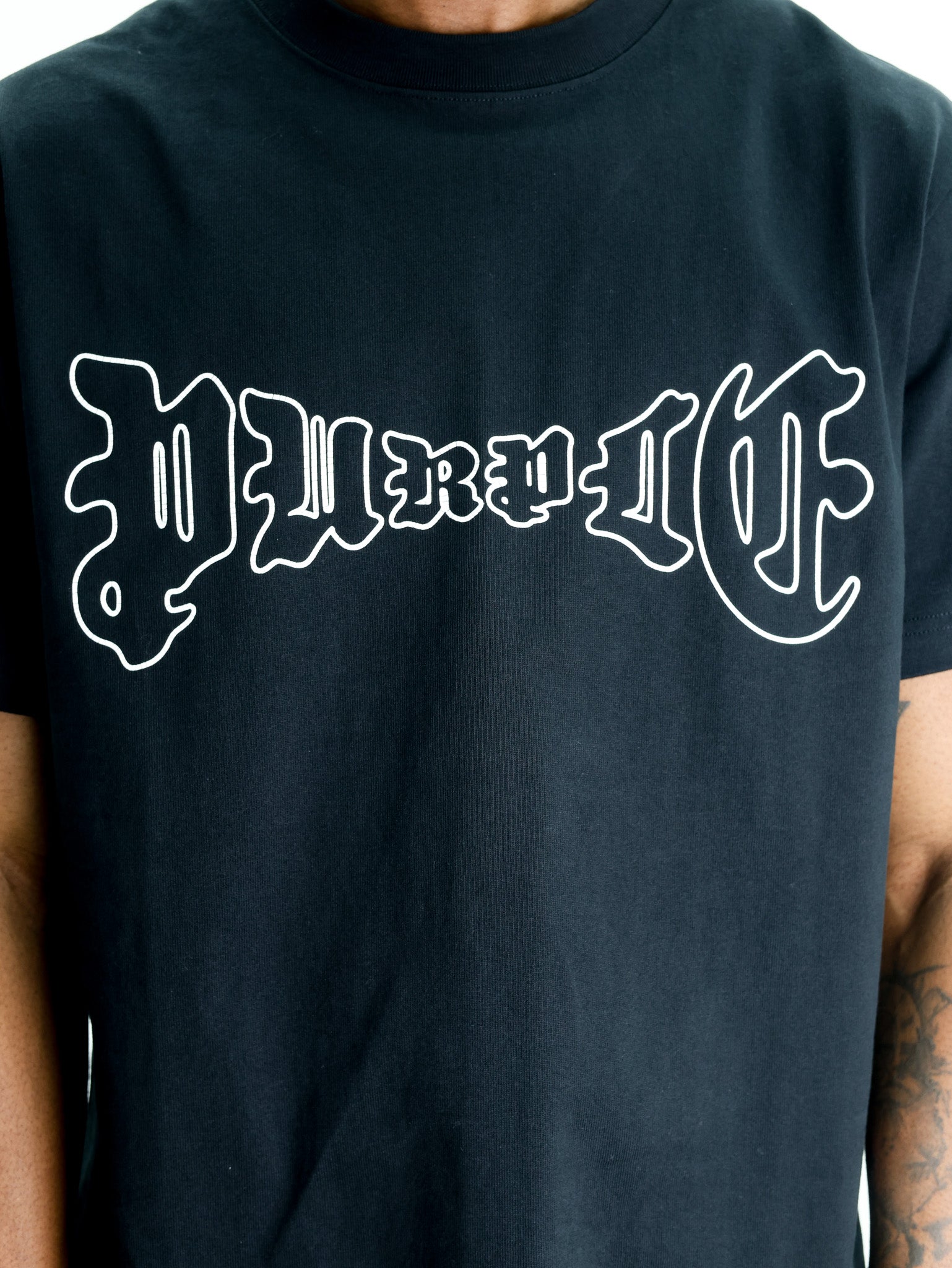 Purple T-Shirt Logo Black-AL Capone Premium