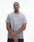 Purple T-Shirt Textured Grey-AL Capone Premium