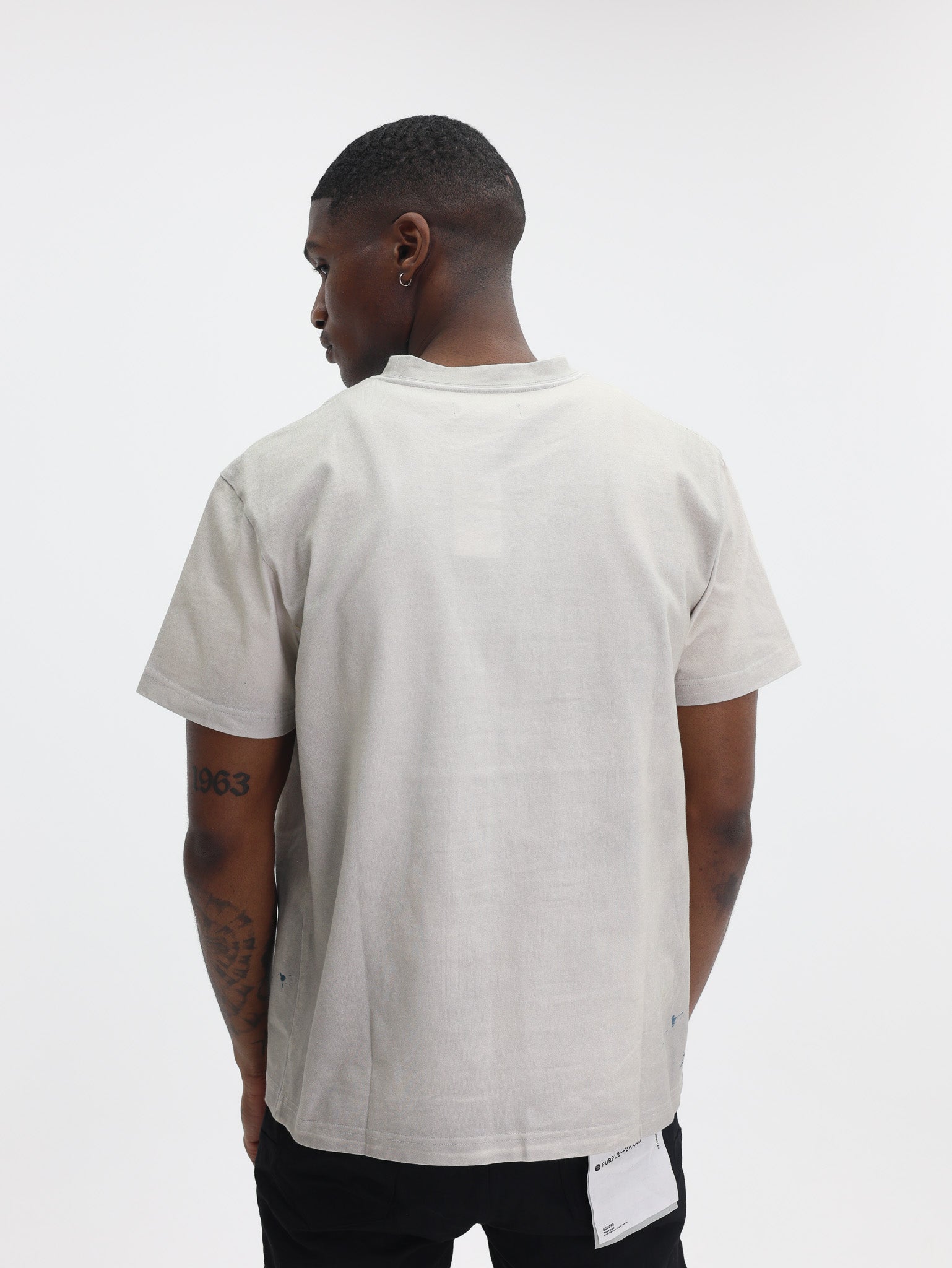 Purple T-Shirt Logo Khaki-AL Capone Premium