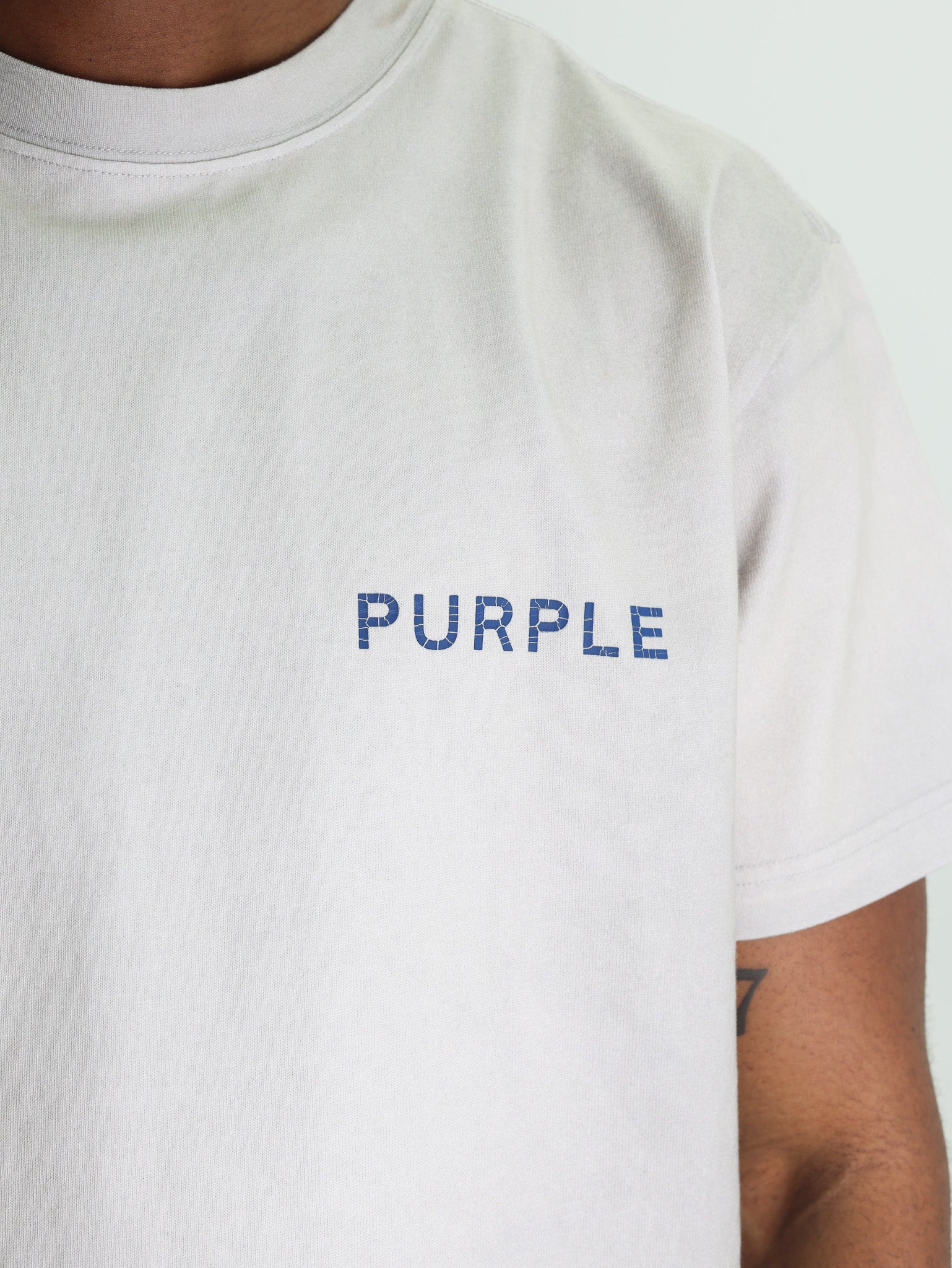 Purple T-Shirt Logo Khaki-AL Capone Premium