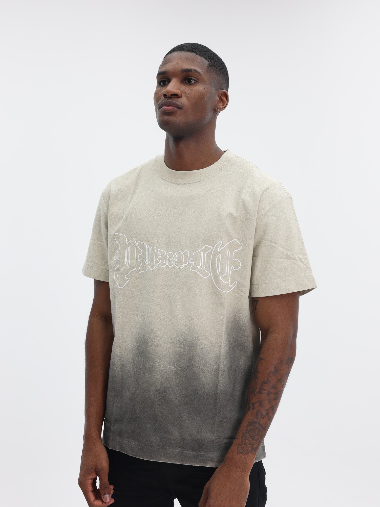 Purple T-Shirt Textured Khaki-AL Capone Premium