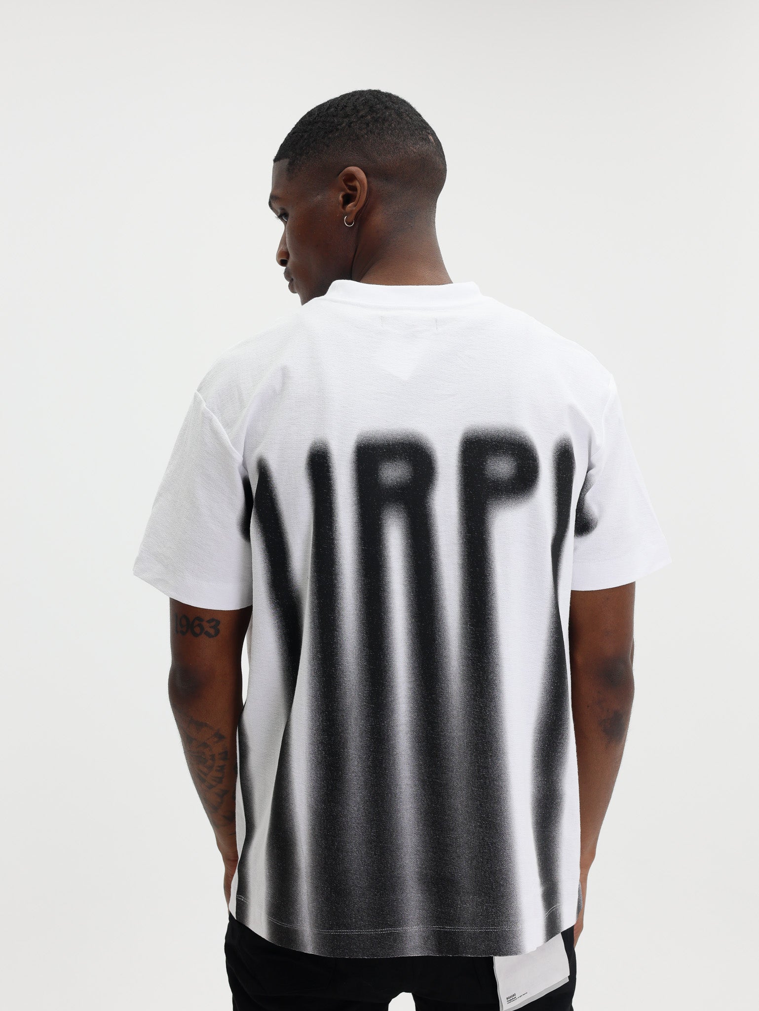 Purple T-Shirt Textured White-AL Capone Premium