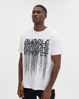 Purple T-Shirt Textured Inside Out White