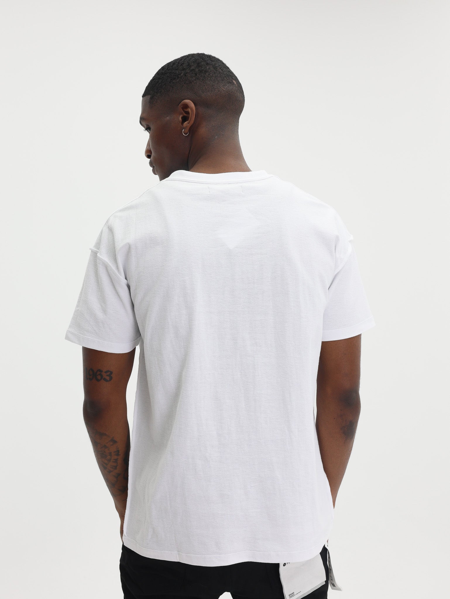 Purple T-Shirt Textured Inside Out White-AL Capone Premium