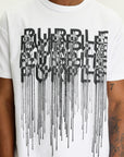 Purple T-Shirt Textured Inside Out White