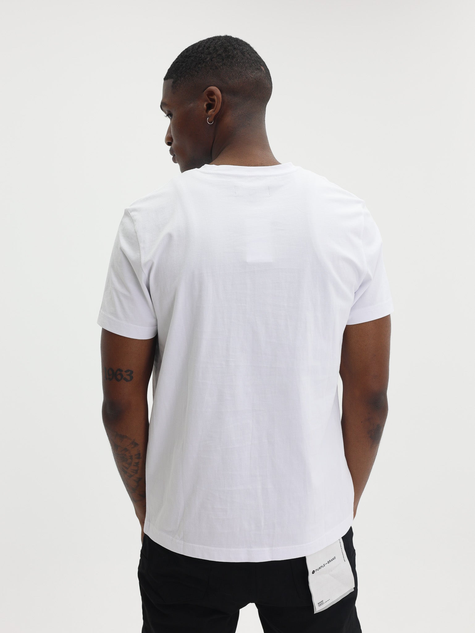 Purple T-Shirt Clean White-AL Capone Premium