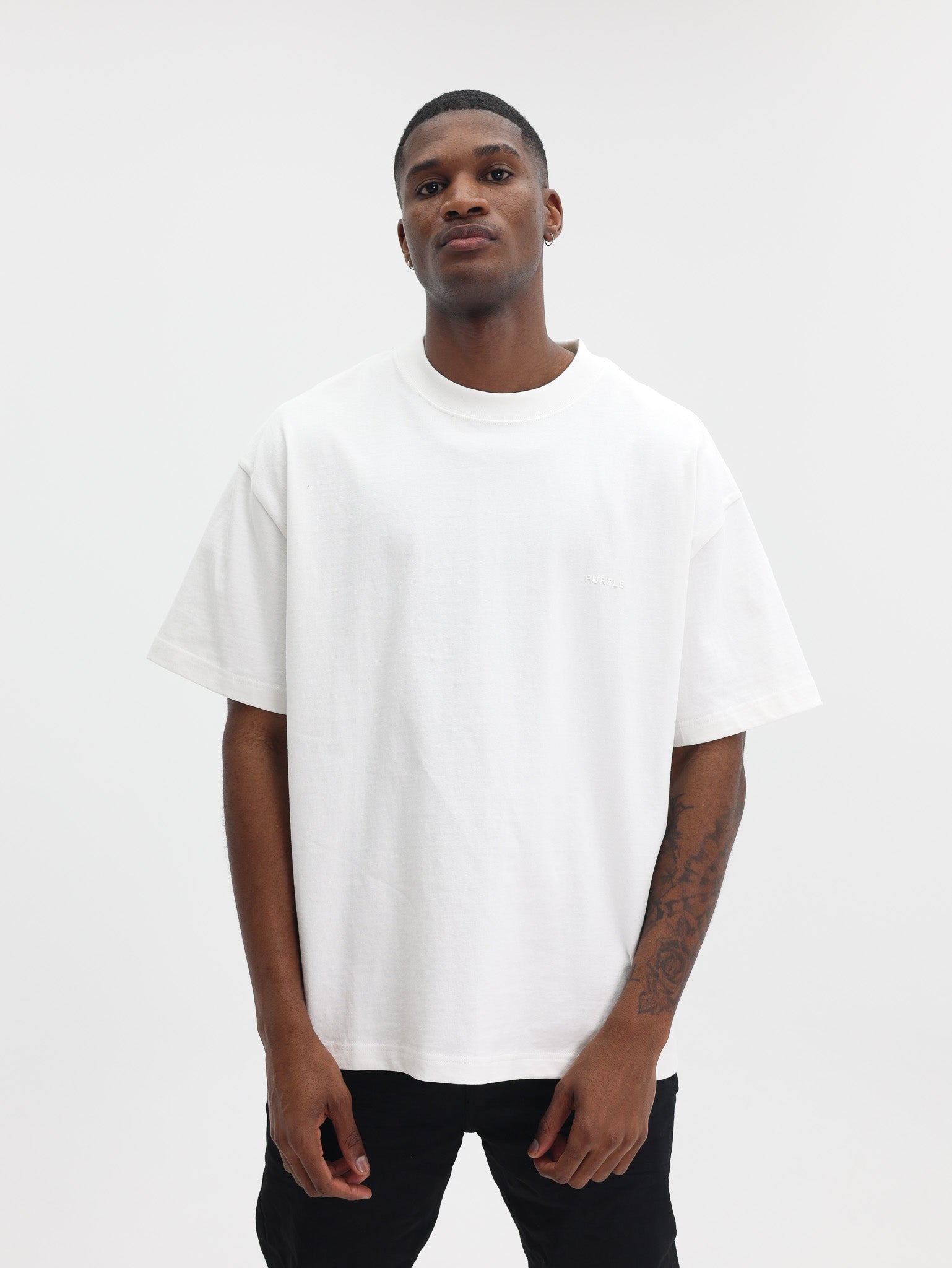 Purple T-Shirt Oversize Off-White-AL Capone Premium