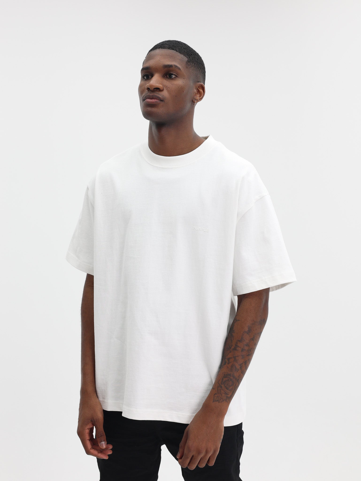 Purple T-Shirt Oversize Off-White-AL Capone Premium