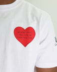Capone T-Shirt Heart Slogan White