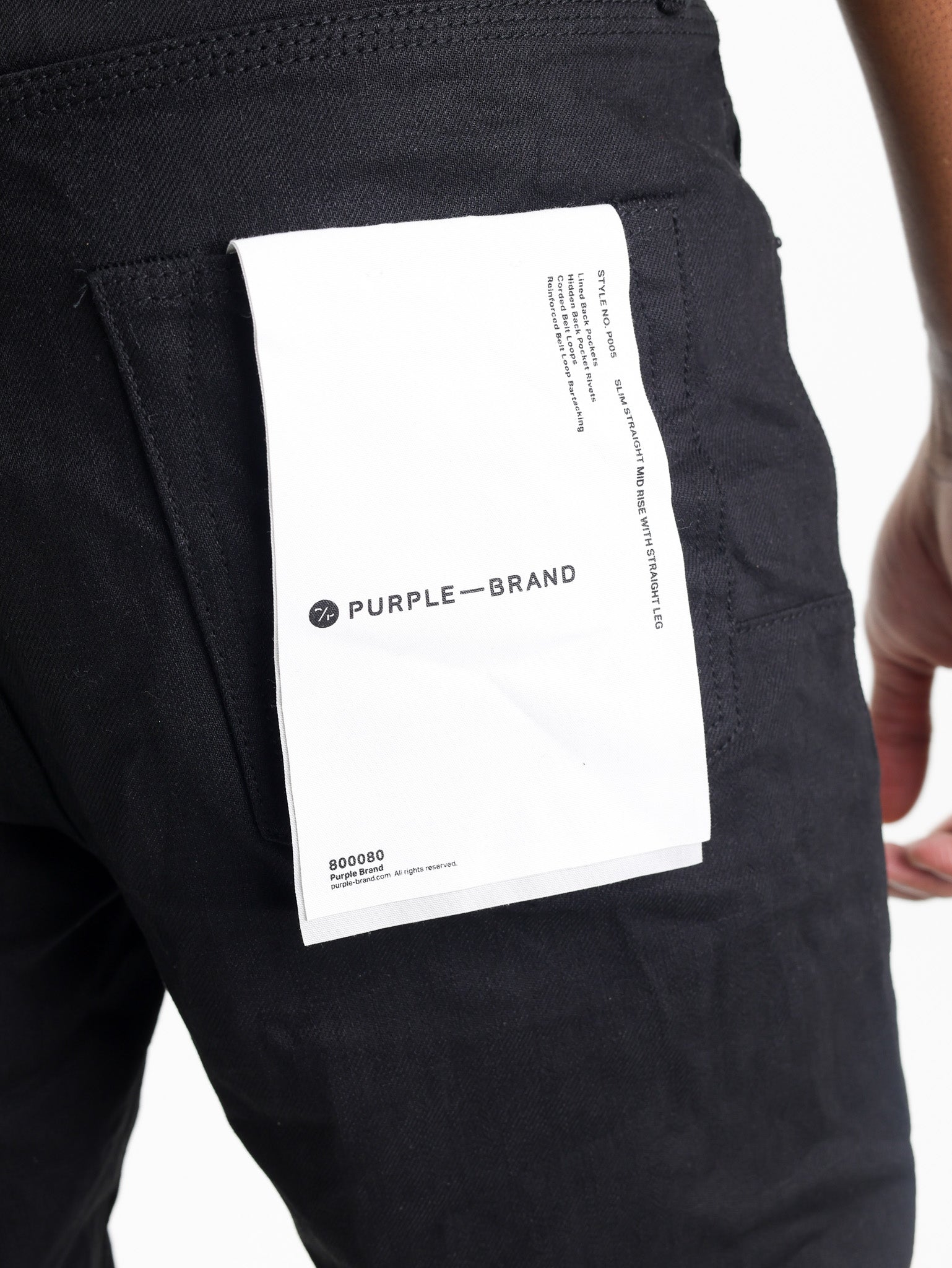 Purple Jeans Raw222 Black-AL Capone Premium