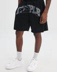Purple Shorts Mesh Po Black