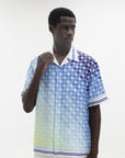 Casablanca Shirt Tennis Tile Cuban Collar Multi Colour