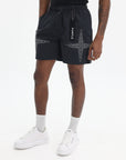 Purple Shorts All Round Black-AL Capone Premium