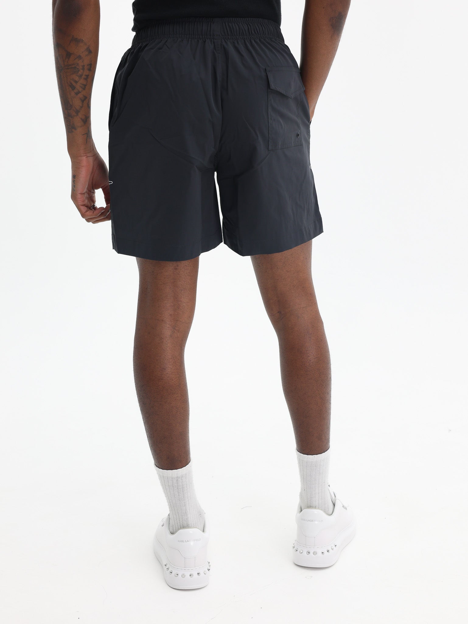 Purple Shorts All Round Black-AL Capone Premium