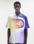 Casablanca Shirt Ss Cuban Collar Shockwave Multi Colour