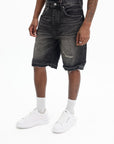 Purple Shorts Smoke Worn Vintage Black