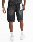 Purple Shorts Smoke Worn Vintage Black