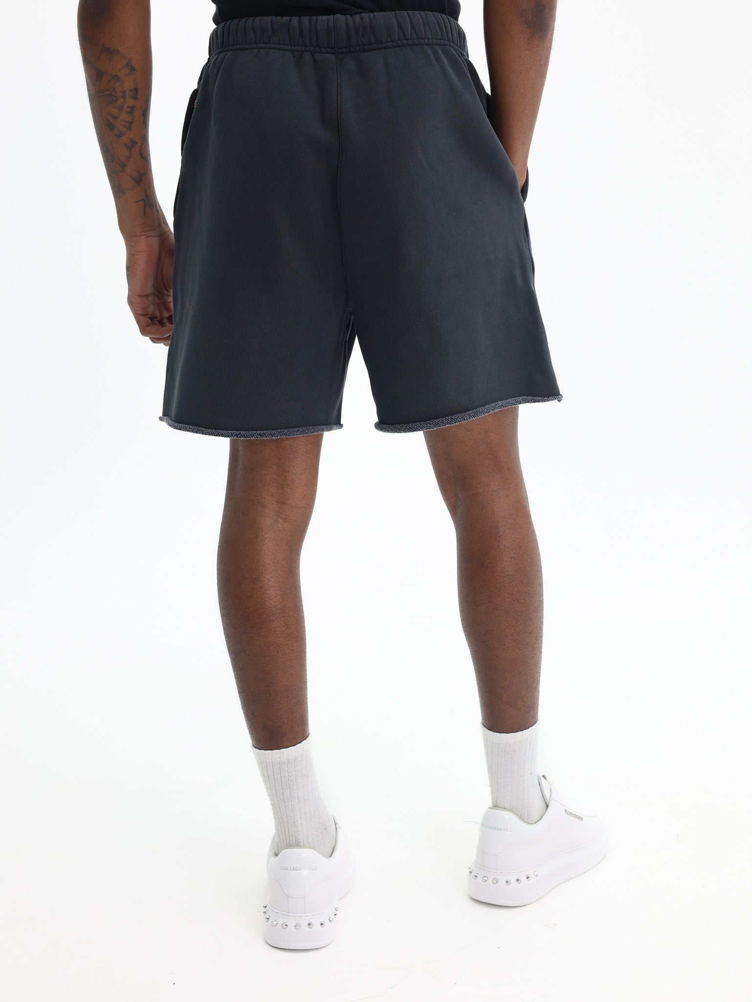 Purple Shorts Fleece Black-AL Capone Premium