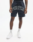 Purple Shorts MWT Fleece Black-AL Capone Premium
