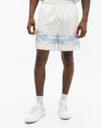 Capone Shorts Bottom Print Blue